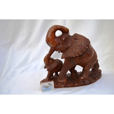 Słoń z małym 28 cm